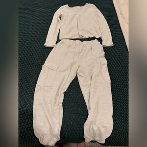 Aerie waffle jogger set